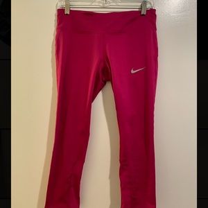 Pink Nike Cropped Leggings